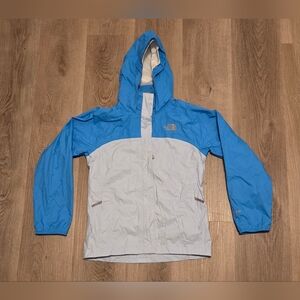 The North Face Girls size 10/12 HyVent Shell Rain Windbreaker hood Jacket.